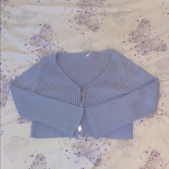 Simons XL Cropped Zip Cardigan - Picture 1 of 2